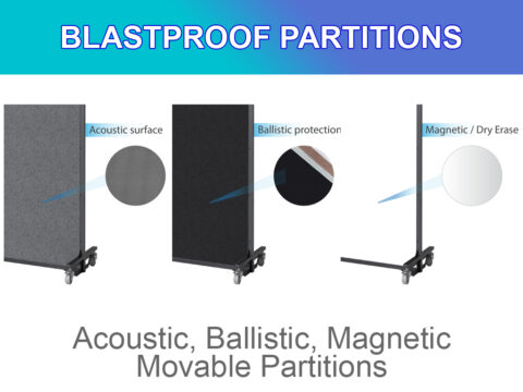 movable blastproof partition